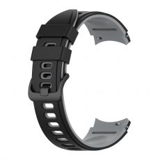 LN ranneke silikoni Samsung Galaxy Watch 4/5/6 -sarja black/grey
