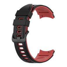 LN ranneke silikoni Samsung Galaxy Watch 4/5/6 -sarja black/red
