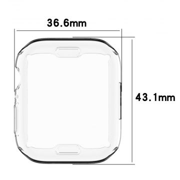 LN TPU-suoja Apple Watch 7/8 41 mm clear