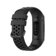 LN ranneke Fitbit Charge 3/4 silikoni black/black