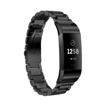 LN ranneke Fitbit Charge 3/4 teräs black