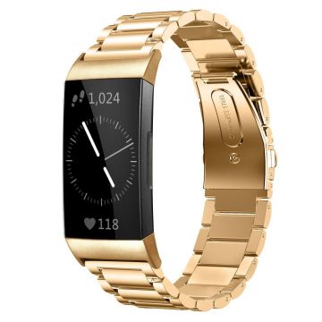 LN ranneke Fitbit Charge 3/4 teräs gold