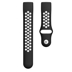 LN V2 ranneke silikoni Fitbit Charge 3/4 black/white