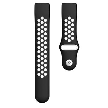 LN V2 ranneke silikoni Fitbit Charge 3/4 black/white