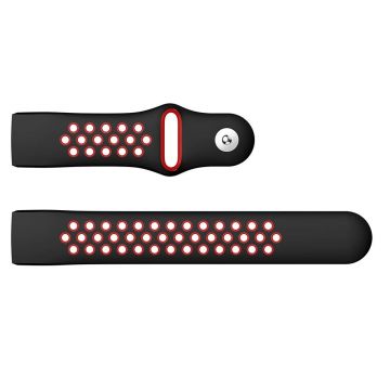 LN V2 ranneke silikoni Fitbit Charge 3/4 black/red