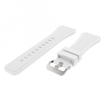 LN Gear S3/Watch 46mm ranneke silikoni white