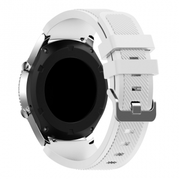 LN Gear S3/Watch 46mm ranneke silikoni white