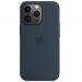Apple iPhone 13 Pro Max silikonisuoja MagSafella abyss blue