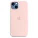Apple iPhone 13 Mini silikonisuoja MagSafella chalk pink