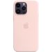 Apple iPhone 14 Pro Max silikonisuoja MagSafella chalk pink