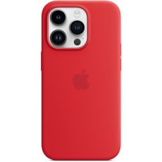 Apple iPhone 14 Pro silikonisuoja MagSafella red