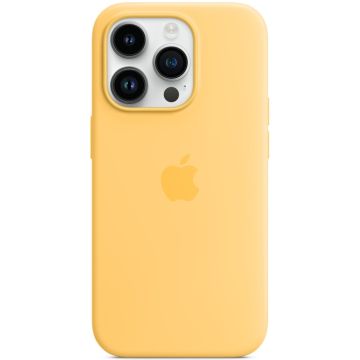 Apple iPhone 14 Pro silikonisuoja MagSafella sunglow