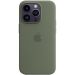Apple iPhone 14 Pro silikonisuoja MagSafella olive