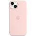 Apple iPhone 14 silikonisuoja MagSafella chalk pink