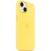 Apple iPhone 14 silikonisuoja MagSafella canary yellow