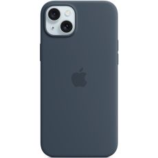 Apple iPhone 15 Plus silikonisuoja MagSafella Storm Blue
