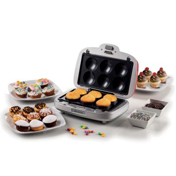 Ariete Party Time 3-in-1 Sandwich & Cookies red