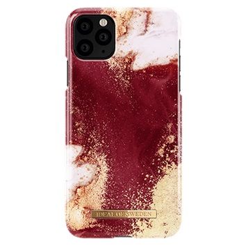 Ideal Fashion Case iPhone 11 Pro Max golden burgundy marble *poisto, avattu palautus*