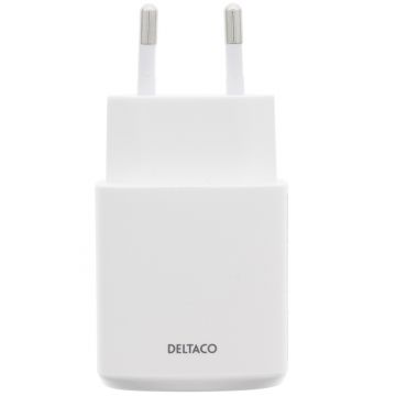 Deltaco verkkolaturi USB-A-lähdöllä 2.4A/12W 1 kpl