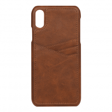 Essentials Triple Card iPhone Xr brown