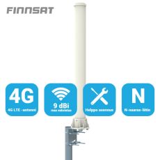 Finnsat paaluantenni 3G/4G-verkkoihin 9 dBi 360° FS3000 *poisto, avattu palautus*