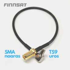 Finnsat SMA-naaras/TS9 50 cm antennikaapeli