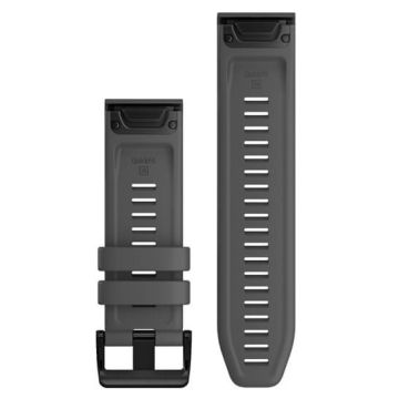 Garmin QuickFit 26mm vaihtoranneke (silikoni) gray / black