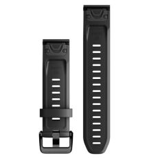 Garmin QuickFit 20mm vaihtoranneke (silikoni) black / black