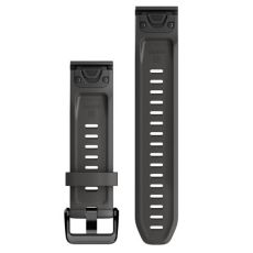 Garmin QuickFit 20mm vaihtoranneke (silikoni) graphite / black