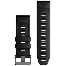 Garmin QuickFit 26mm vaihtoranneke (silikoni) black / black