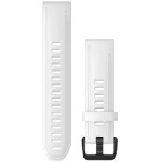 Garmin QuickFit 20mm vaihtoranneke (silikoni) white / black