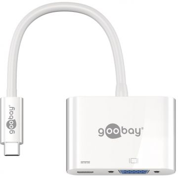 Goobay adapteri USB-C -> 1XUSB-C ja 1XVGA