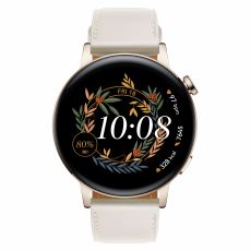 Huawei Watch GT 3 42mm rosegold nahkarannekkeella