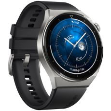 Huawei Watch GT 3 PRO 46mm black silikonirannekkeella