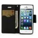 Goospery iPhone 5/5S/SE Fancy-kotelo black/black