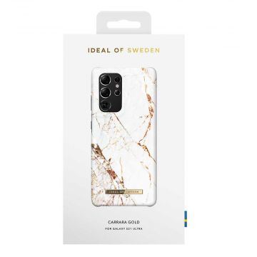 iDeal Fashion Case Galaxy S21 Ultra carrara gold