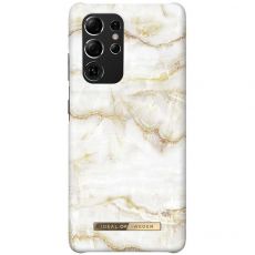 iDeal Fashion Case Galaxy S21 Ultra golden pearl marble