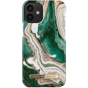 iDeal Fashion Case iPhone 12 Mini golden jade marble
