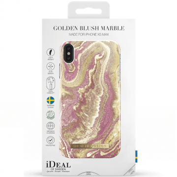 Ideal Fashion Case iPhone Xs Max golden blush marble