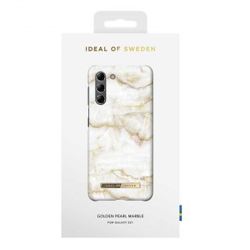 iDeal Fashion Case Galaxy S21 golden pearl marble