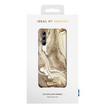 iDeal Fashion Case Galaxy S21 golden sand marble