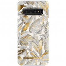 Ideal Fashion Case Galaxy S10 platinum leaves