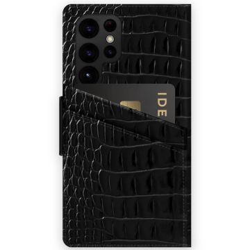 iDeal Neo Noir Croco lompakko Samsung Galaxy S22 Ultra