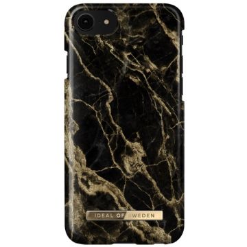 Ideal Fashion Case iPhone 6/6S/7/8/SE golden smoke marble