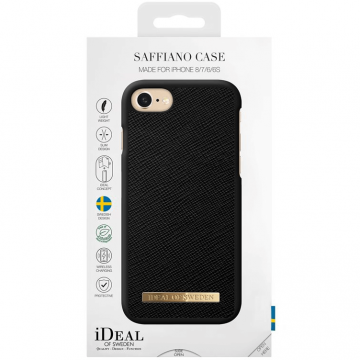 Ideal Saffiano Case iPhone 6/6S/7/8/SE black