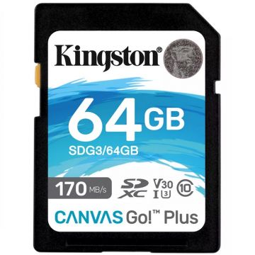 Kingston Canvas Go Plus SDXC 64GB 170MB/s