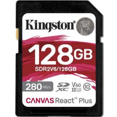 Kingston Canvas React Plus V60 SDXC-muistikortti 128GB