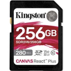 Kingston Canvas React Plus V60 SDXC-muistikortti 256GB
