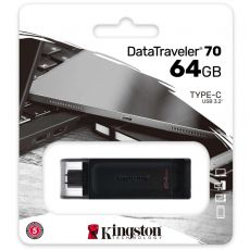 Kingston DataTraveler 70 muistitikku USB-C-liittimellä 64GB
