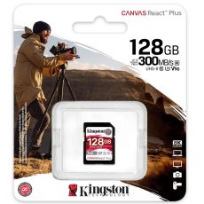 Kingston SDXC 128GB Canvas React Plus 300R/260W -muistikortti